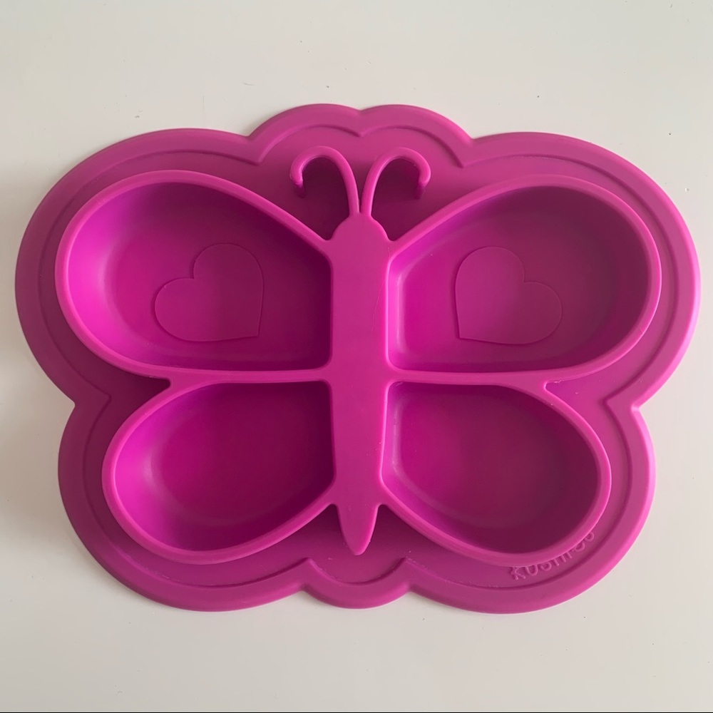 ✨2/$15 3/$20✨ Kushies Butterfly Silicone Divided Siliplate